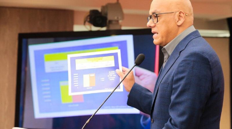 Jorge Rodríguez en rueda de prensa