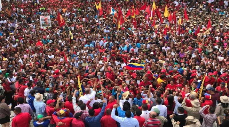 Pueblo de Cúa con Maduro y en repudio a amenazas de EEUU