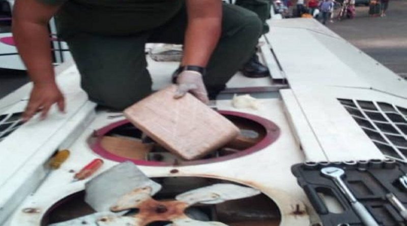GNB decomisa drogas en airea acondicionado de bus en Táchira