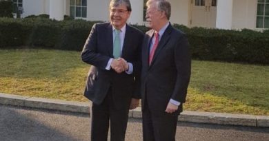 Canciller colombiano, Carlos Holmes Trujillo, rindió cuentas ante el Asesor de Seguridad de la Casa Blanca, Jhon Bolton