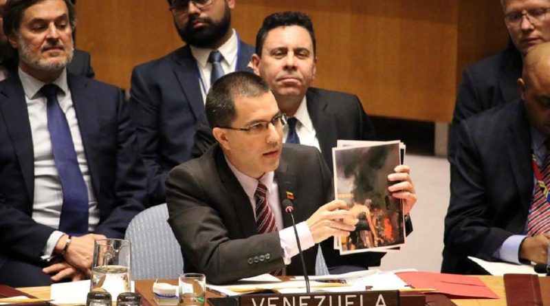 Canciller Jorge Arreaza en Consejo de Seguridad de la ONU (Foto MPPRE)