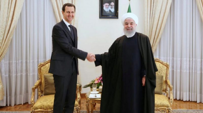 El presidente de Siria, Bashar al Assad, se reunió este lunes en Teherán con su homólogo de Irán, Hasán Rohaní (Foto agencias)