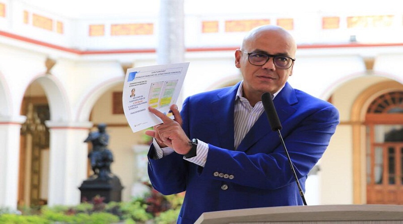 Ministro del Poder Popular para la Comunicación e Información, Jorge Rodríguez. (Foto Prensa Presidencial)
