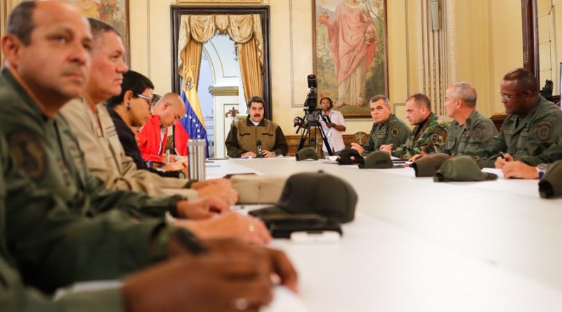 Presidente Nicolás Maduro en Videoconferencia Nacional para los ejercicios cívico-militares Ana Karina Rote 2019 de este fin de semana (Foto Prensa Presidencial)