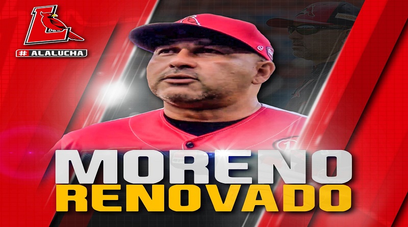 Cardenales de Lara ratifica a José Moreno como mánager para temporada 2019-2020 de la LVBP