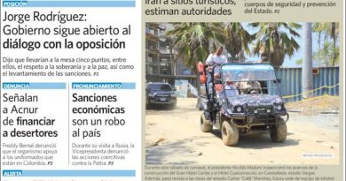 Estas son las portadas de los principales diarios de Venezuela este 03MARZO