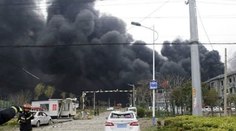 Reportan 5 muertos por explosión de fabrica en el este de China