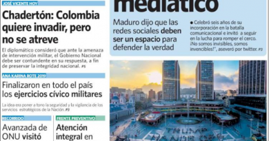Estas son las portadas de los principales diarios de Venezuela este 18MARZO