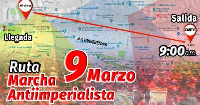 Venezuela se moviliza este sábado en Gran Marcha Antiimperialista en rechazo a ataques imperiales