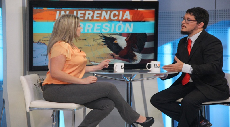 Internacionalista Jean Pierre Anaya en Punto de Encuentro (Foto Multimedios VTV)