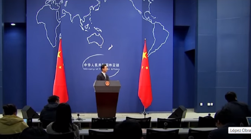 Portavoz del Ministerio de Asuntos Exteriores de China, Geng Shuang, respondió este martes a las declaraciones del asesor de Seguridad Nacional del presidente de EE.UU., John Bolton, (Fotograma RT)