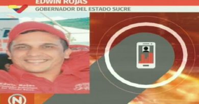 Gobernador bolivariano del Estado Sucre, Edwin Rojas (FotogramaVTV)