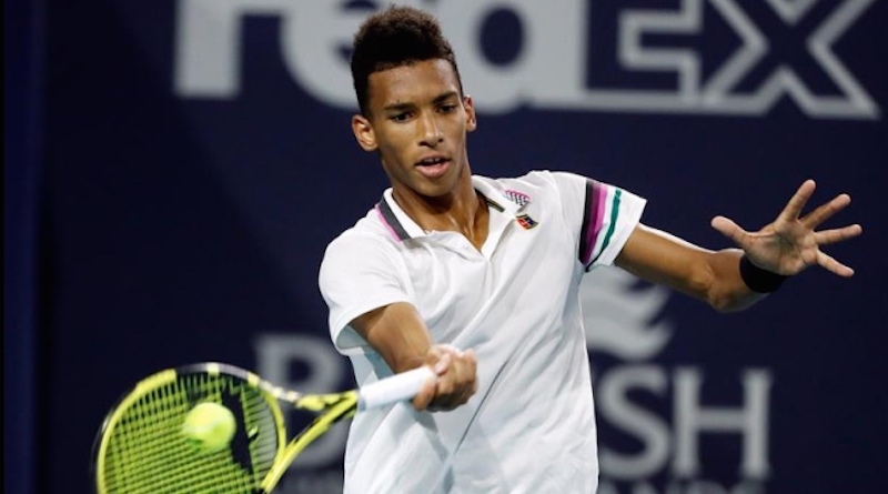 Felix Auger-Aliassime se medirá a Isner en semifinal del Abierto de Miami