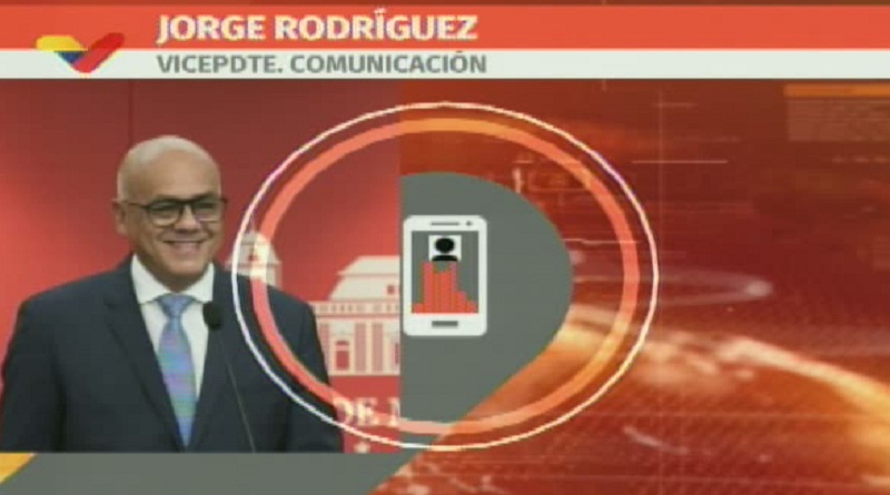 Vicepresidente sectorial Jorge Rodríguez anuncia suspensión de actividades laborales y educativas para este lunes 11 de marzo (Fotograma VTV)