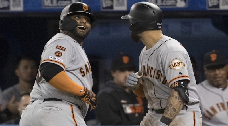 Pablo Sandoval conectó cuadrangular por segundo día consecutivo en victoria de Gigantes