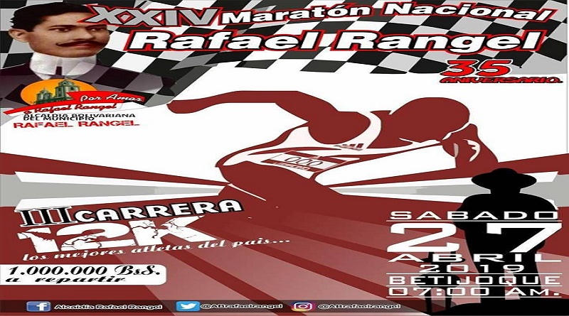 XXIV Gran Maratón Nacional Rafael Rangel arranca 27ABR a las 7:00 am