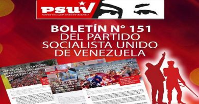Boletín 151 del PSUV rinde tributo al periodista revolucionario Eleazar Díaz Rangel