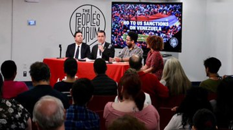 Activistas políticos estadounidenses crean Comité Anti-Sanciones en rechazo al criminal bloqueo por parte de EE.UU. contra Venezuela
