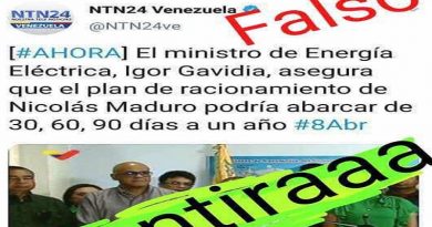 Noticia falsa publicada por medio privado, refutada por el ministro Jorge Rodríguez (Foto @jorgerpsuv)