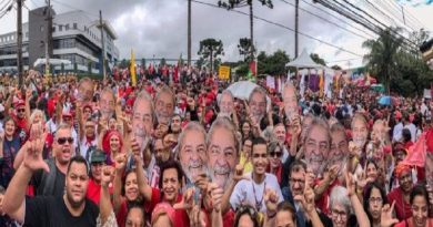 Al menos 10 mil personas se movilizaron en Jornada Mundial "Lula Libre"