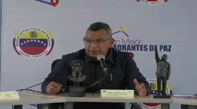 Ministro del Poder Popular para Relaciones Interiores y Justicia, Néstor Luis Reverol (Foto MPPRIJP)
