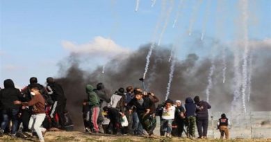 Reportan unos 84 palestinos heridos tras protestas en Gaza
