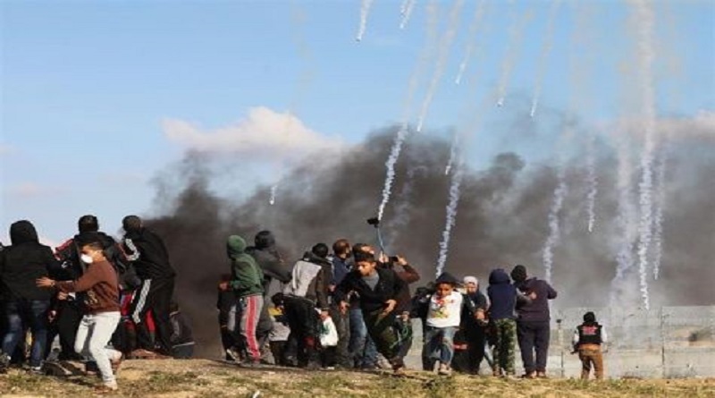 Reportan unos 84 palestinos heridos tras protestas en Gaza