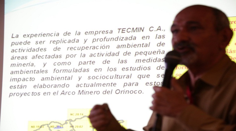 Investigadores de la empresa Técnica Minera (Tecmín) y de la Unidad Territorial de Ciencia y Tecnología de Bolívar se unieron para crear un programa de investigación minera con universidades locales. (Foto MPPDME)