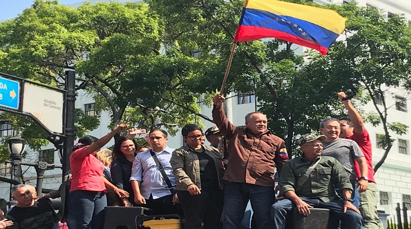 Presidente de la ANC, Diosdado Cabello: “Al Palacio de Miraflores más nunca volverán los traidores de la patria” (FotogramaVTV)