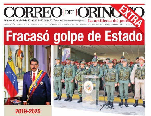 Edición Extraordinaria (Foto Correo del Orinoco)