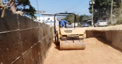 600 metros cúbicos en material de relleno se han colocado durante los trabajos de rehabilitación de la falla de borde (Foto Alcaldía de Carrizal)