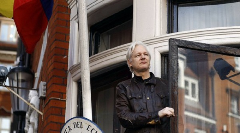 Julian Assange, asilado desde hace 7 años en la embajada de Ecuador en Londres (Foto @wikileaks)