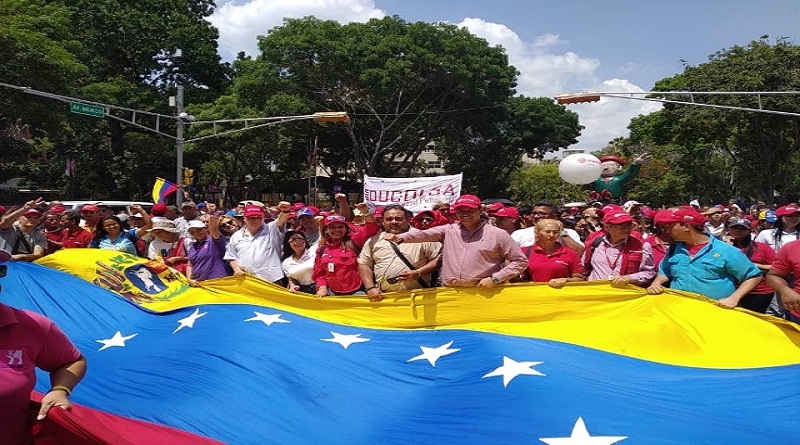 Trabajadores petroleros celebraron primer año de reelección democrática del presidente Maduro