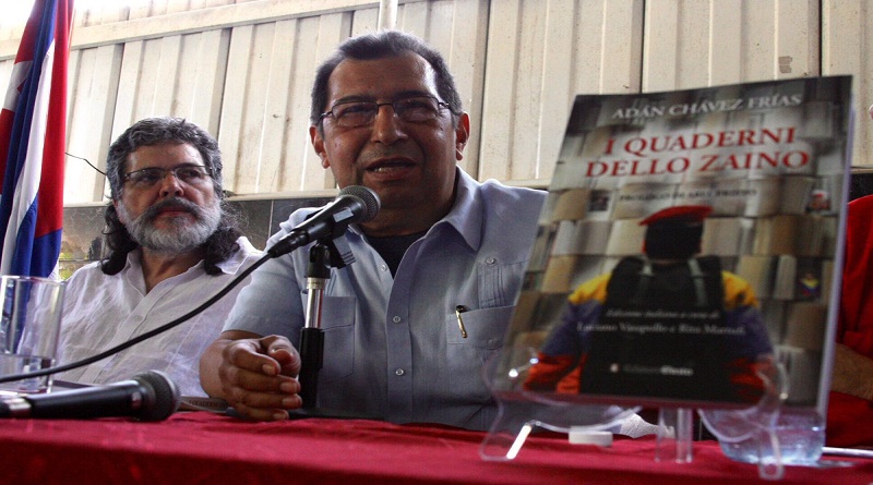 Adán Chávez presenta su libro Cuadernos del morral en Cuba