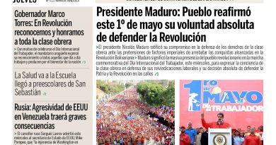 Lea aquí las portadas de los principales diarios de Venezuela este 06MAYO