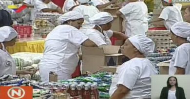 Un millón de cajas CLAP con rubros de producción nacional entregará Centro de Ensamblaje de Guárico (Fotograma VTV)