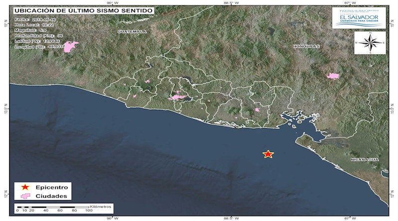 Sismo de magnitud 5,9 sacude El Salvador y se siente en Nicaragua y Guatemala