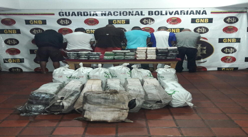 Guardia Nacional incautó más de 300 kg de droga en Sucre