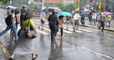 Pronóstico Inameh: Abundante nubosidad y lloviznas intermitentes este 30MAY