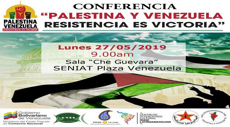 Este lunes dictarán Conferencia "Palestina y Venezuela: Resistencia es Victoria" 