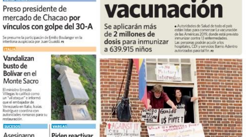 Lea aquí portadas de los principales diarios de Venezuela este 10MAYO