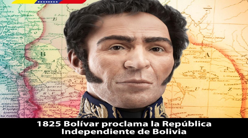 Venezuela celebra 194 años de la proclamación de Bolivia como República Independiente