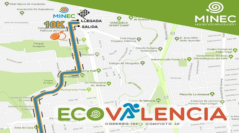 Carrera y caminata Eco-Valencia se realizará el próximo 26 de mayo (Foto Minec)