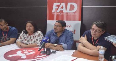 candidato presidencial por el Frente Amplio por la Democracia (FAD), Saúl Méndez, denunció este sábado las desigualdades existentes en la campaña electoral (Foto PL)