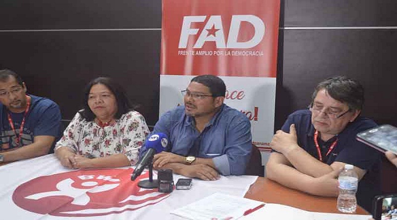 candidato presidencial por el Frente Amplio por la Democracia (FAD), Saúl Méndez, denunció este sábado las desigualdades existentes en la campaña electoral (Foto PL)