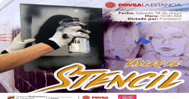 Disfruta del Taller de Stencil en espacios de PDVSA La Estancia el próximo sábado