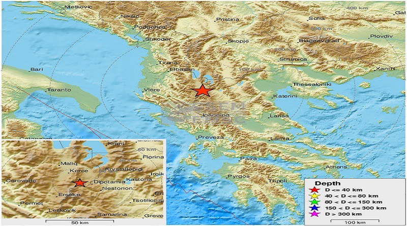 Sismos golpean región fronteriza entre Grecia y Albania