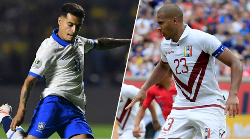 Estas son las posibles alineaciones del Brasil Vs Venezuela en Copa América