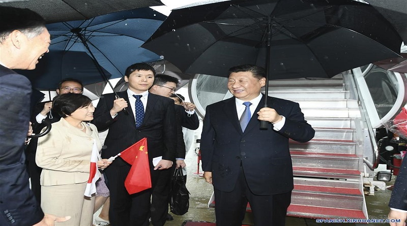 Presidente de China llega a Japón para asistir a la cumbre del G20