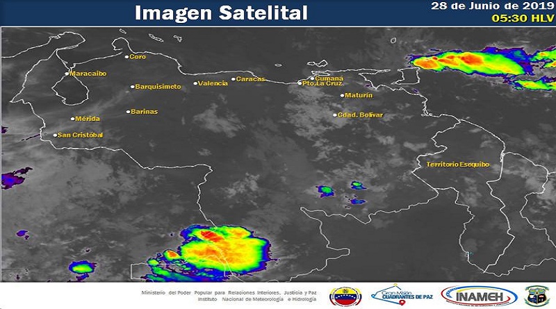 Inameh pronostica pocas precipitaciones en el país este viernes